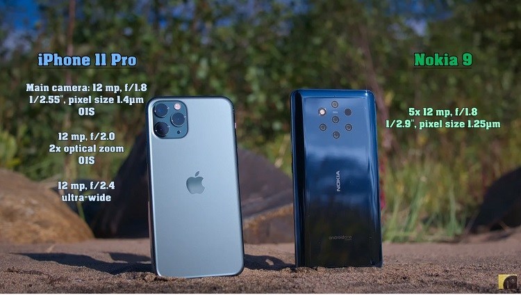 Perbandingan kamera antara iPhone 11 Pro dan Nokia 9 PureView 1
