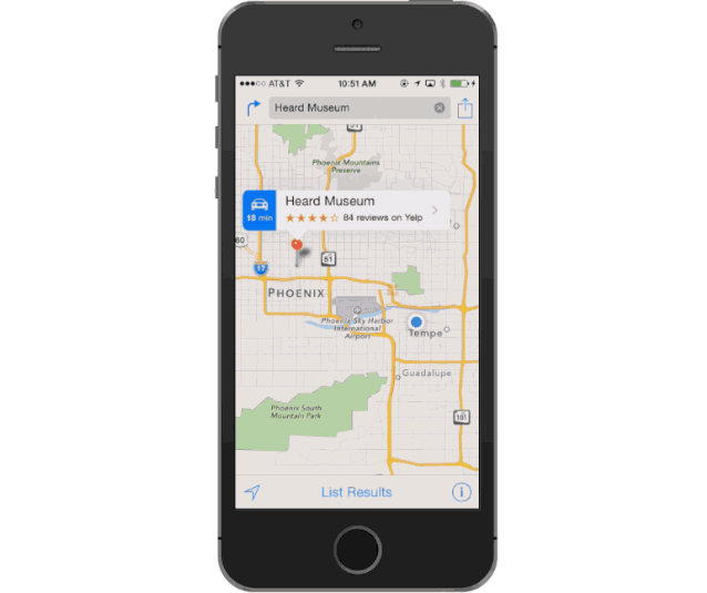 Kartor från Apple samverkar med Google Maps och andra applikationer 3