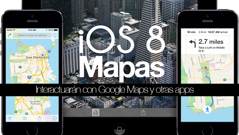 Kartor från Apple samverkar med Google Maps och andra applikationer 2