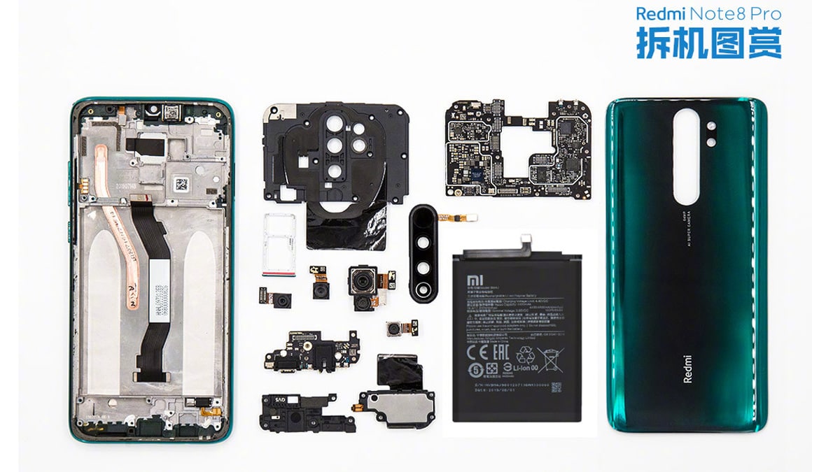 Redmi Note 8 Pro Teardown Tips Heat-Pipe Cooling System, Qualcomm Quick Charge Support, Hybrid SIM Slot and More