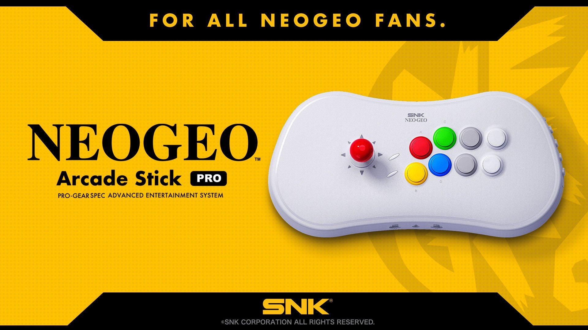 SNK Mengumumkan NEOGEO Arcade Stick Pro