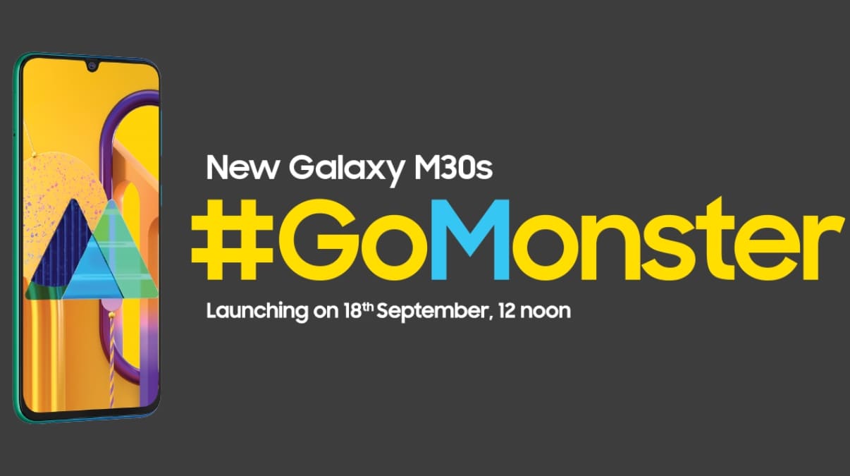 Samsung Galaxy M30s India Launch Date Confirmed as September 18, Specifications Teased