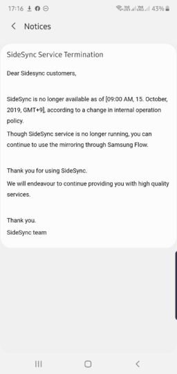 SideSync secara resmi dimatikan, digantikan oleh Samsung Flow