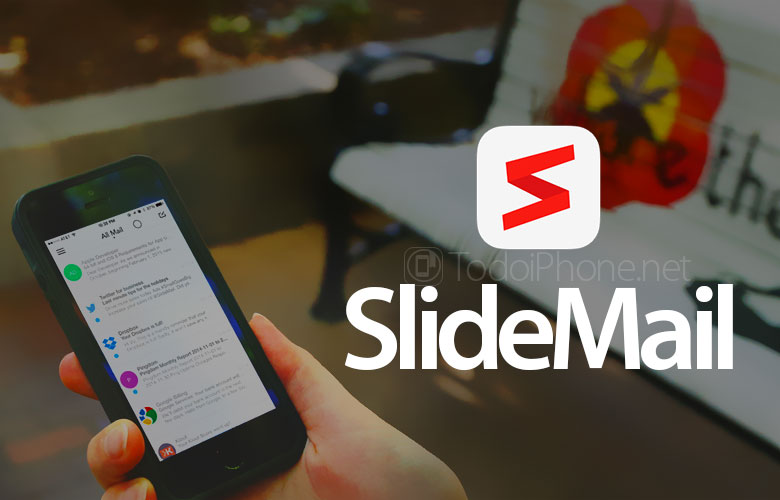 SlideMail iPhone-e-postapplikation som organiserar meddelanden intelligent 2