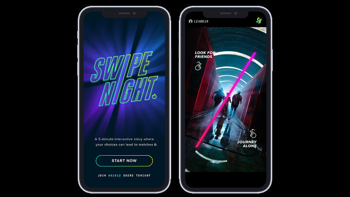Bild - Swipe Night, ett interaktivt äventyr för Tinder-avsnittet