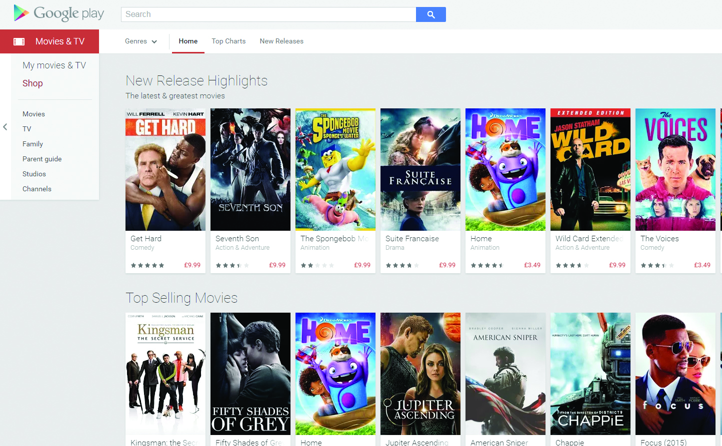 Ulasan Google Play Film & TV
