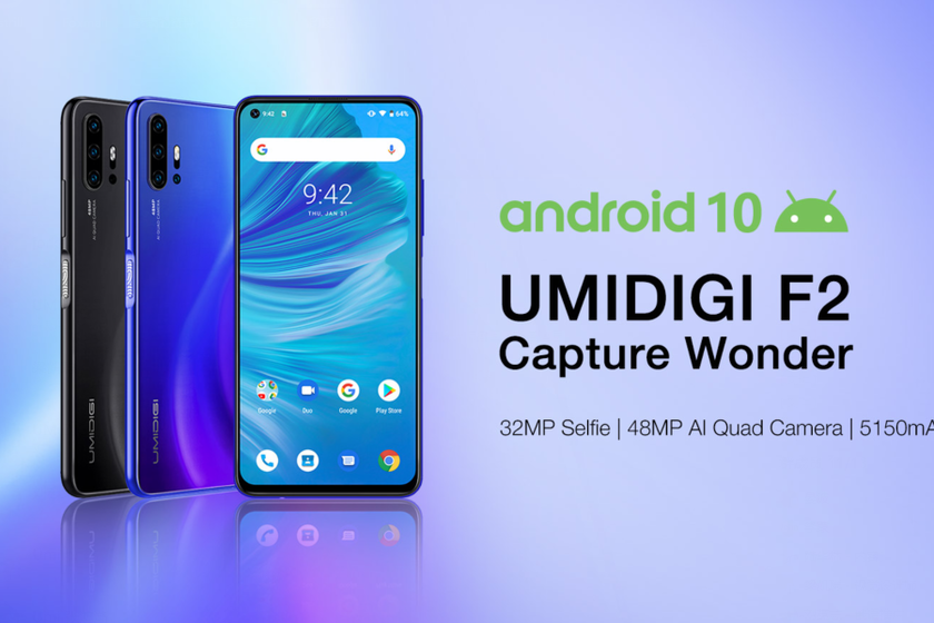 Umidigi F2: empat kamera dengan makro dua sentimeter dan lebih dari 5.000 mAh dengan Android 10