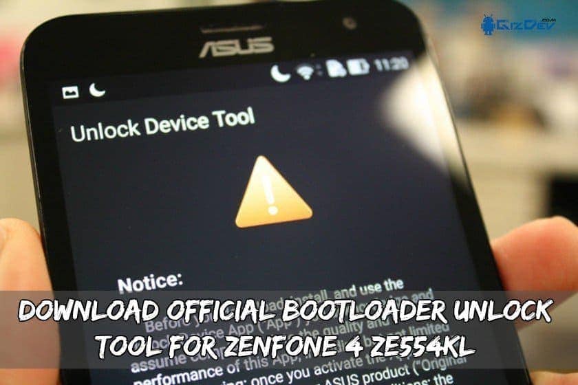 Ladda ner det officiella upplåsningsverktyget för uppladdning av Zenfone 4 ZE554KL