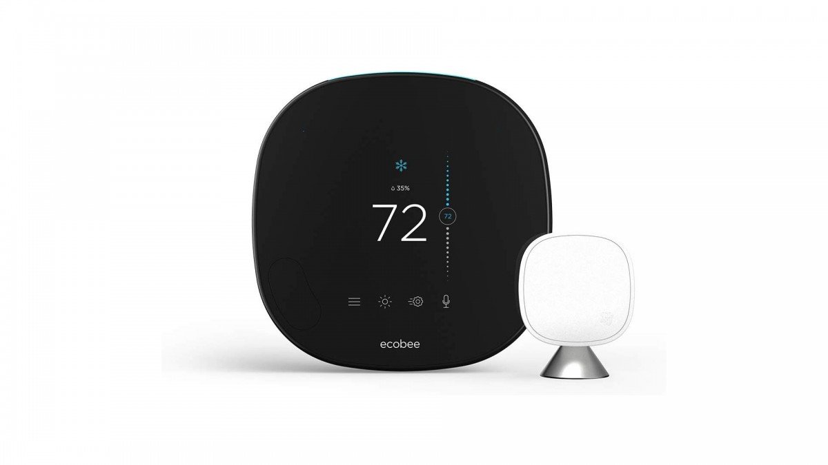 Foto ecobee SmartThermostat dengan Kontrol Suara