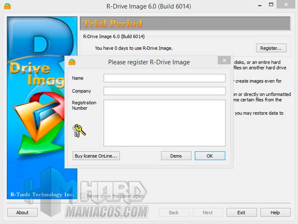 Cara membuat gambar hard disk dengan R-Drive Image 7