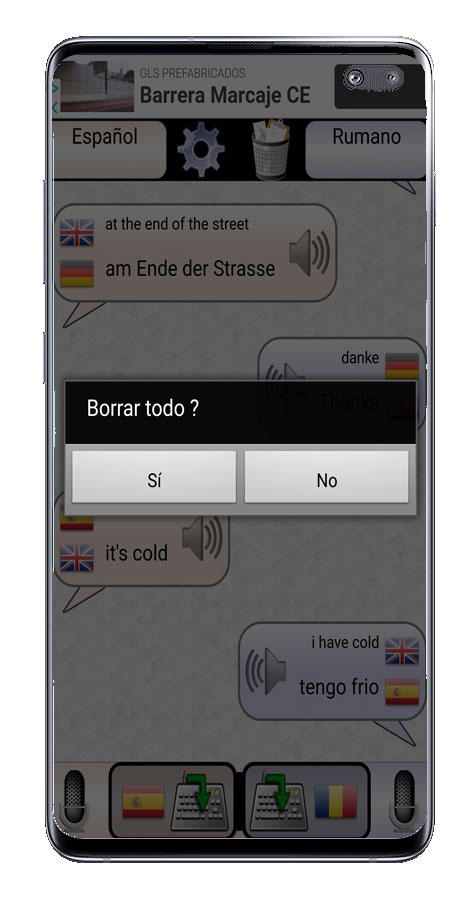 Hapus pesan di penerjemah untuk percakapan