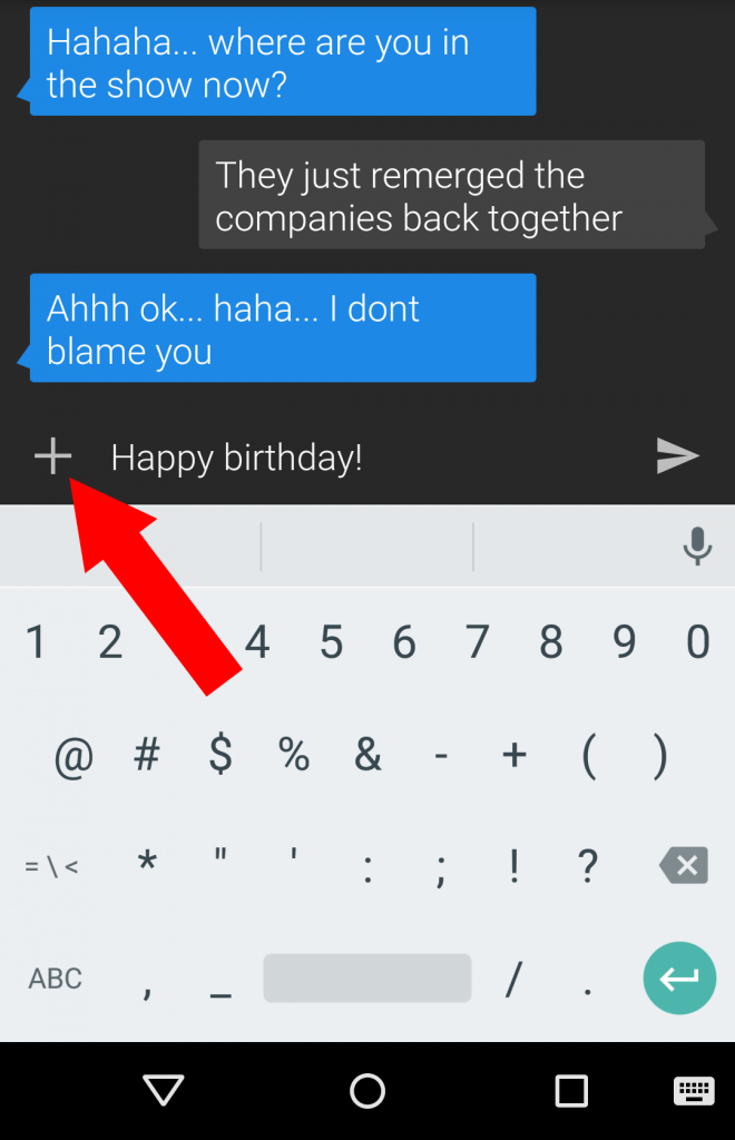 Penjadwalan teks berfungsi bagus untuk ulang tahun.