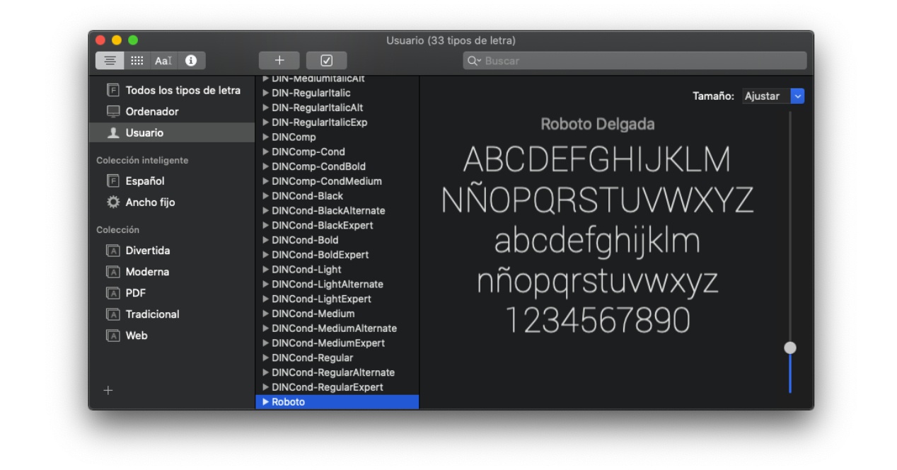 Mac typografikatalog
