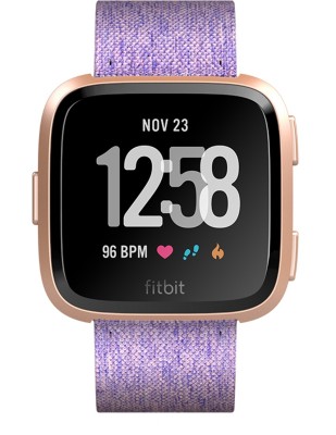 Fitbit Versa Smartwatch (Regular Purple Strap)