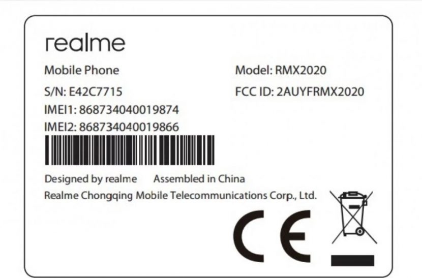 C3 Realme disertifikasi oleh FCC