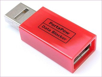 USB-datablockerare kräver Portapow