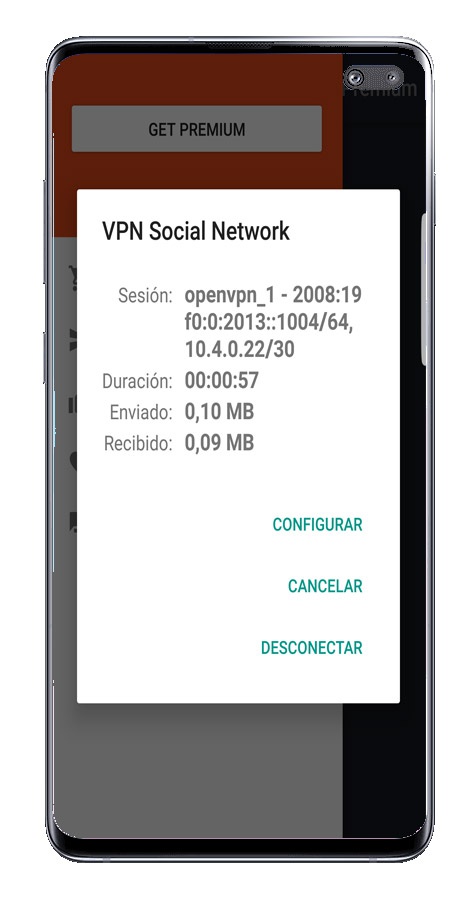 Dataförbindelse på VPN sociala nätverk