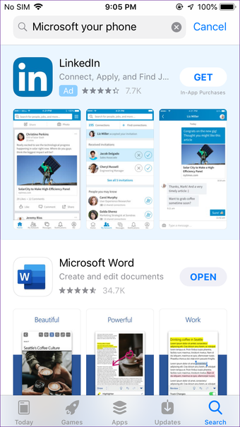 Länka Iphone till din Microsoft Mobile App 1