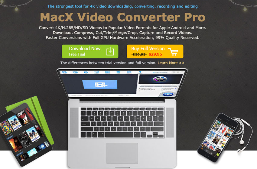 Uji coba gratis MacX Video Converter Pro