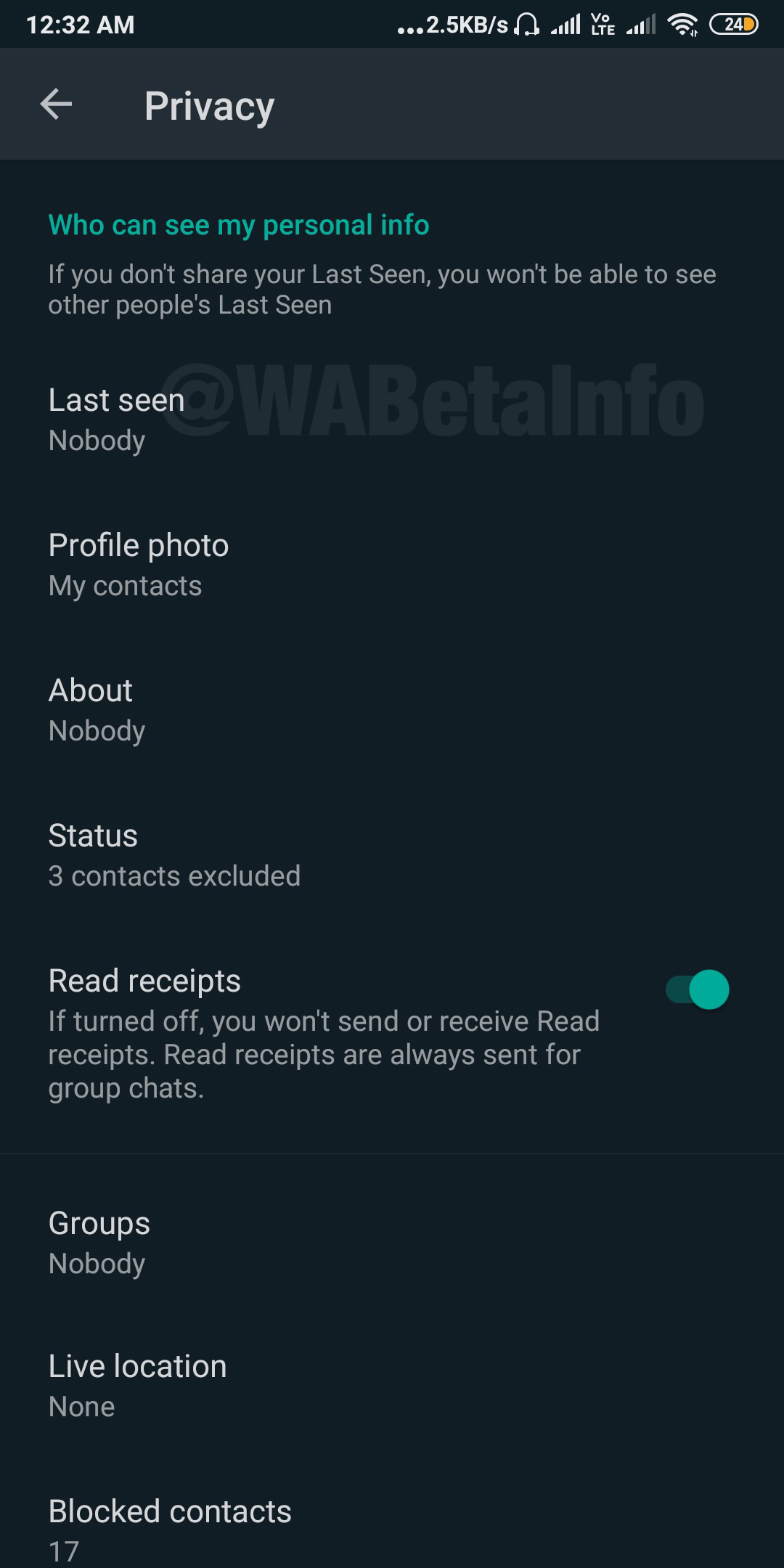 WhatsApp akhirnya mulai menguji Mode Gelap 3