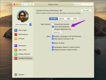 Inaktivera Safari Mac Private Browsing 4