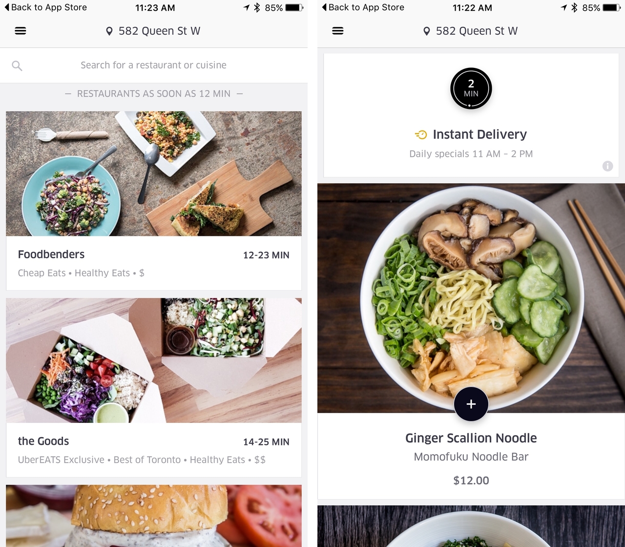     Den bästa applikationen för matleverans för iPhone