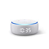Amazon Echo Dot dengan jam, speaker pintar yang berguna, serbaguna dan direkomendasikan 1