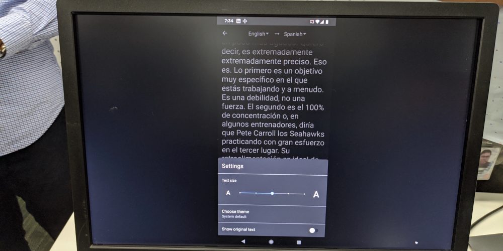 Google Translator dapat menyalin secara real time 1