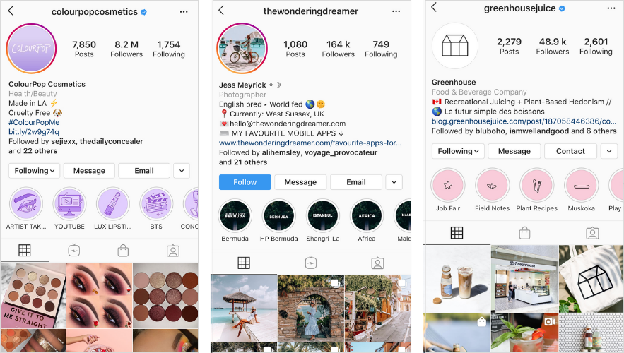 Sorotan cerita instagram mencakup konsistensi