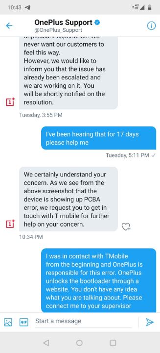chat oneplus support 