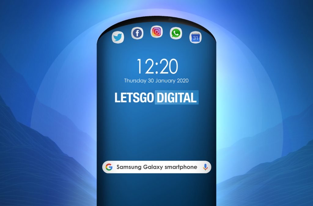 Samsung mematenkan futuristik Galaxy smartphone dengan 3 Layar dan Round Notch