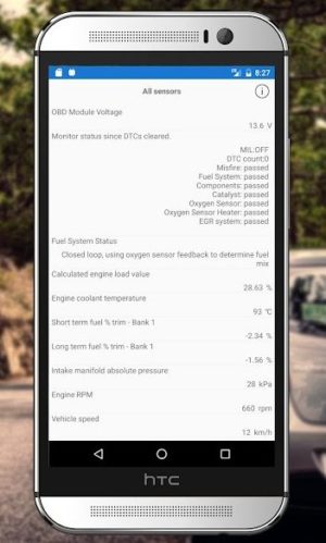 Den bästa bildiagnostiska applikationen för Android - Car Scanner Sensor Data
