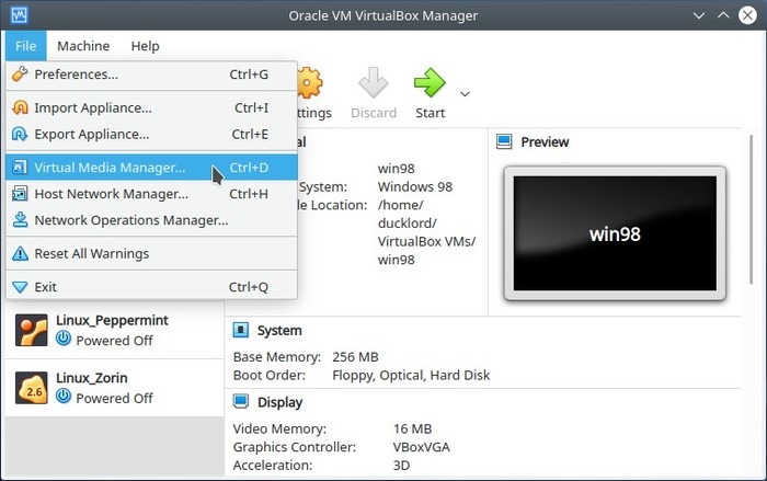 Byt Virtualbox Uuid Virtualbox Virtual Media Manager