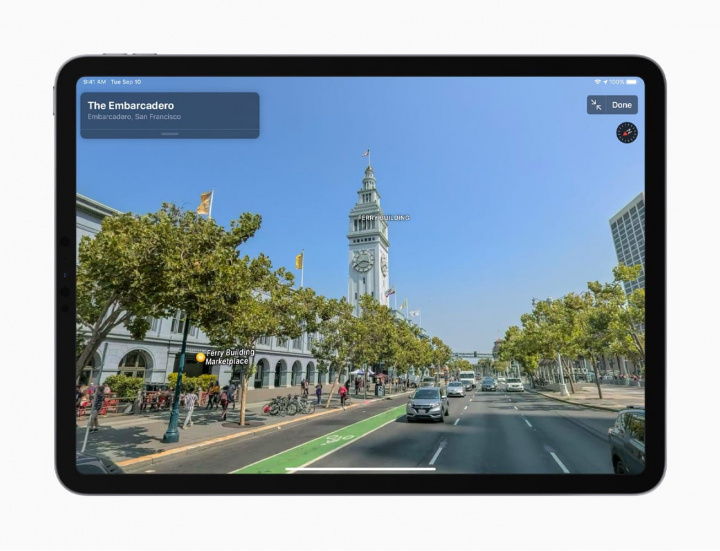 Gambar dari aplikasi Maps baru dari Apple tersedia di Amerika Serikat