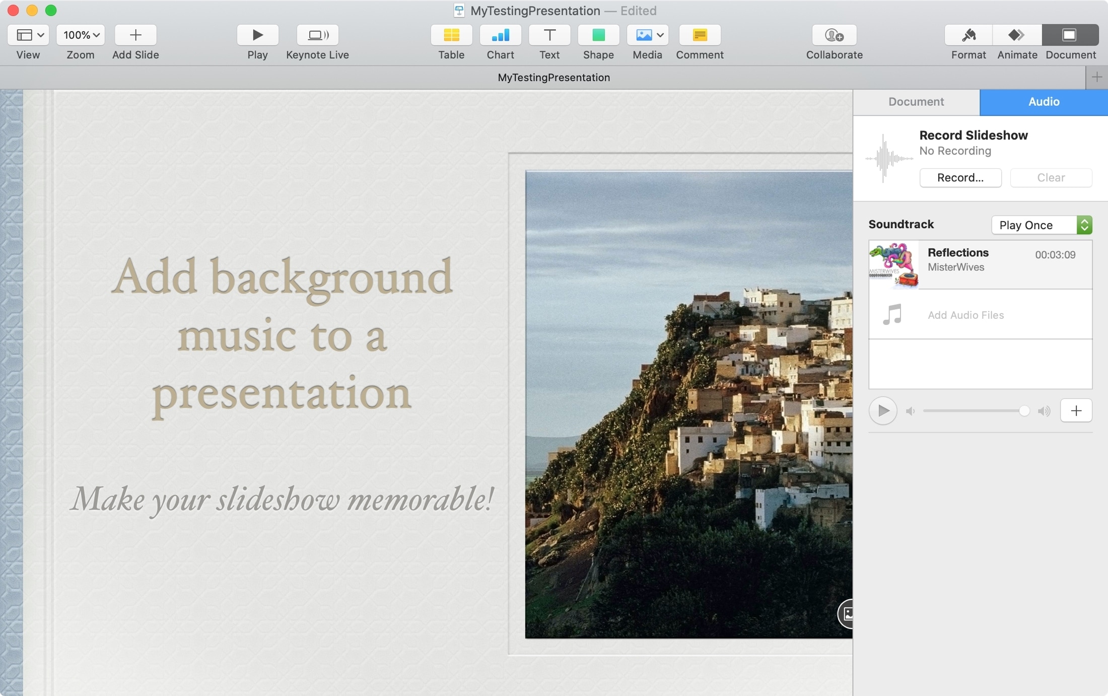 Mac Keynote Soundtrack