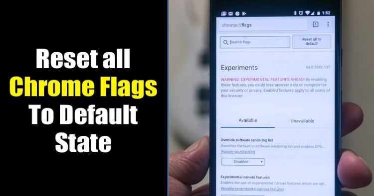 Cara Mengatur Ulang Bendera Chrome ke keadaan Default di Android dan PC