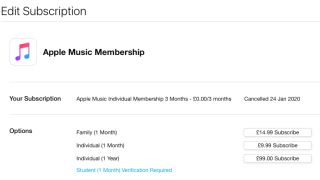 Cara membatalkan Apple Berlangganan musik