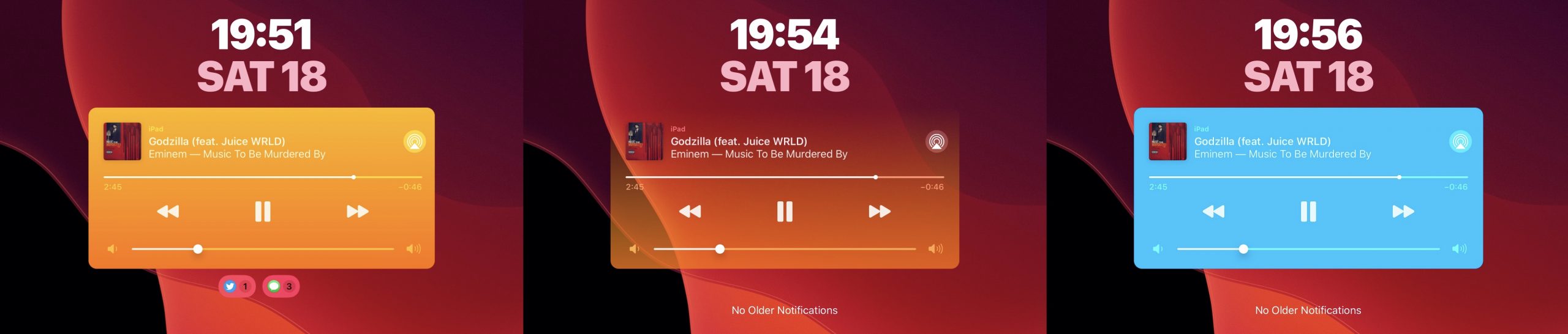Med CustomPlayer kan du färga iOS 2 Now Play-widgeten