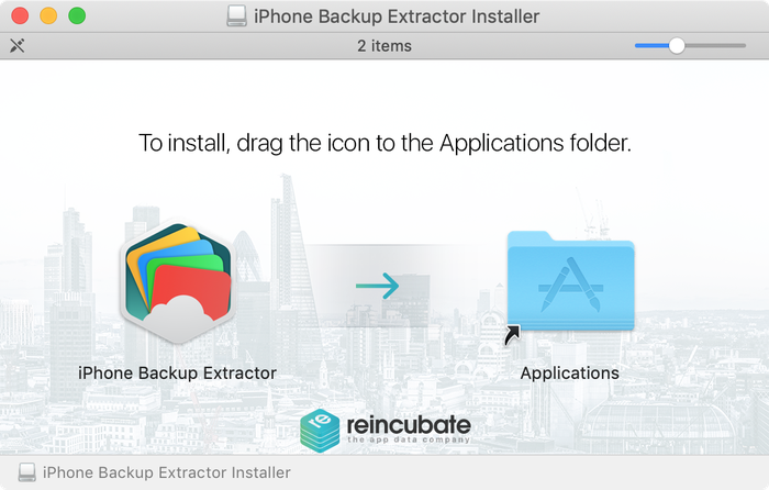 Installera och kör iPhone Backup Extractor