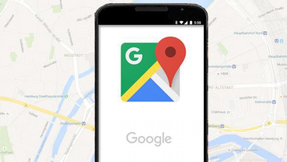 Logotipo de Google Maps con fondo