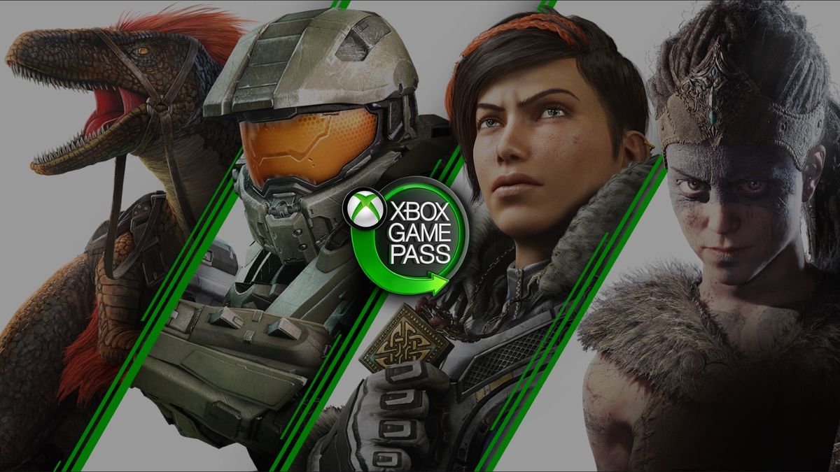 Karya seni dari Ark Survival Evolved, Halo, Hellblade, dan Gears 5 untuk mempromosikan Xbox Game Pass PC