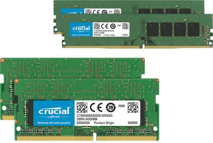Tersedia UDIMM dan SODIMM 32 GB Penting: DDR4-2666 & DDR4-3200