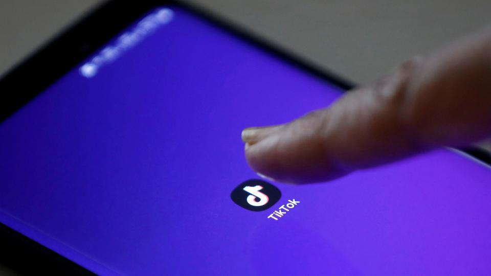 The logo of the TikTok app is seen on a mobile phone screen in this picture illustration taken February 21, 2019. Picture taken February 21, 2019.