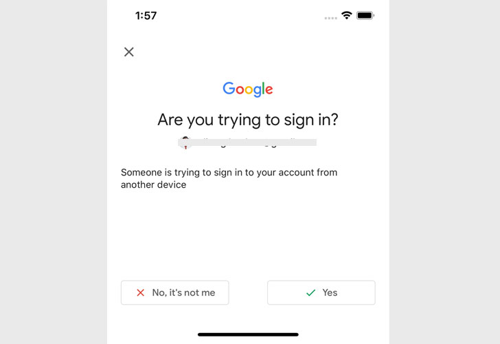 Google Chrome phishing-skydd
