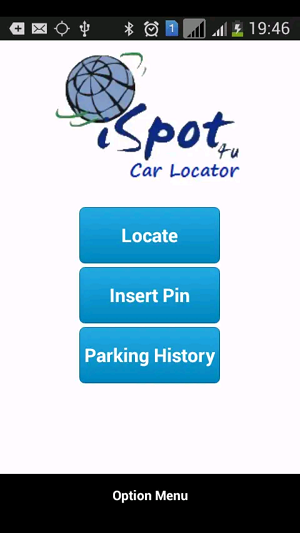 aplikasi locator mobil: antarmuka aplikasi locator mobil