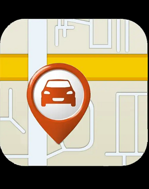 aplikasi pelacak mobil: logo pencari mobil