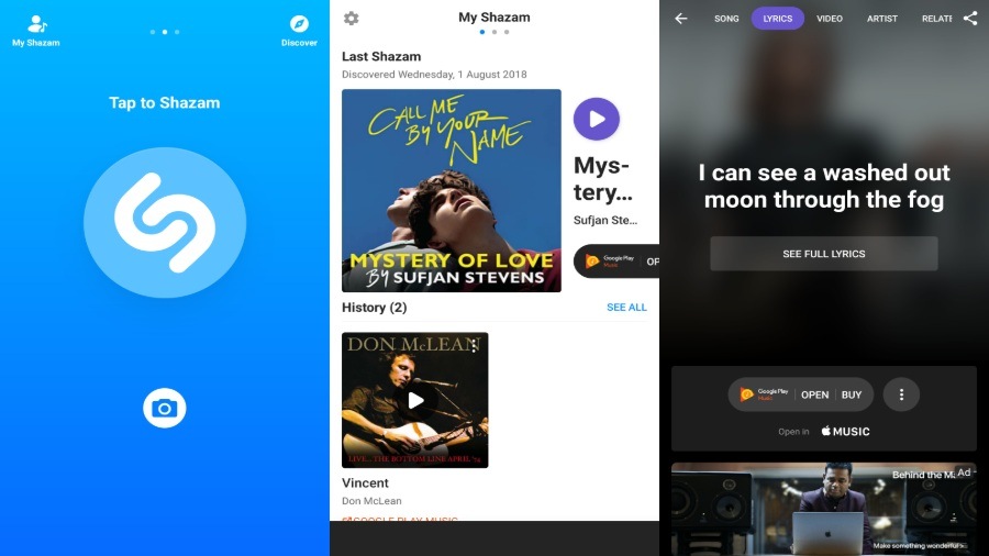 Bästa Song Search-applikation - Shazam-applikation