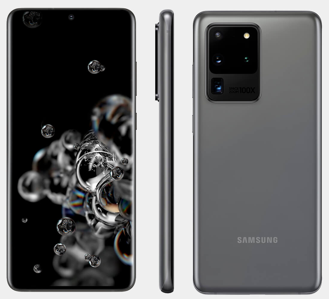 Samsung Galaxy S20 abu-abu