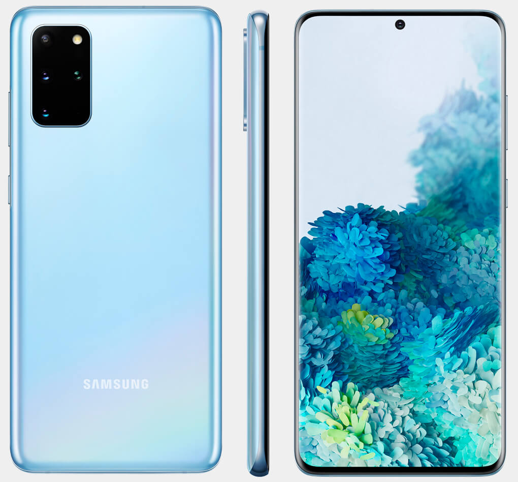 Samsung Galaxy S20 + biru