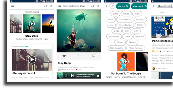 8Spår applikationen för att ladda ner gratis musik